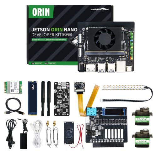 Image of Yahboom Jetson Orin Nano Super AI Large Model Material | Openclaw Expansion Board, Voice Module 256GB SSD IMX219 Camera for Mechanical Engineers Embedded Edge System