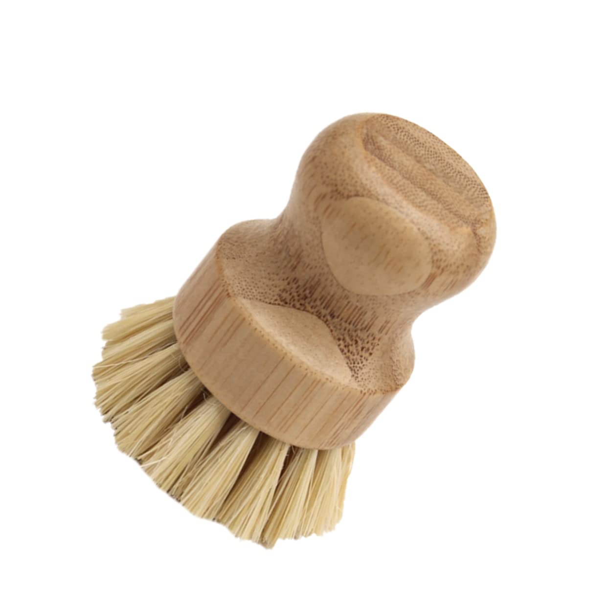 PRETYZOOM Short Handle Wok Cleaning Brush Oilproof Sisal Brush for Kitchen Use Cleaning Tool for Pots and Pans for and Tough Ergonomic Design