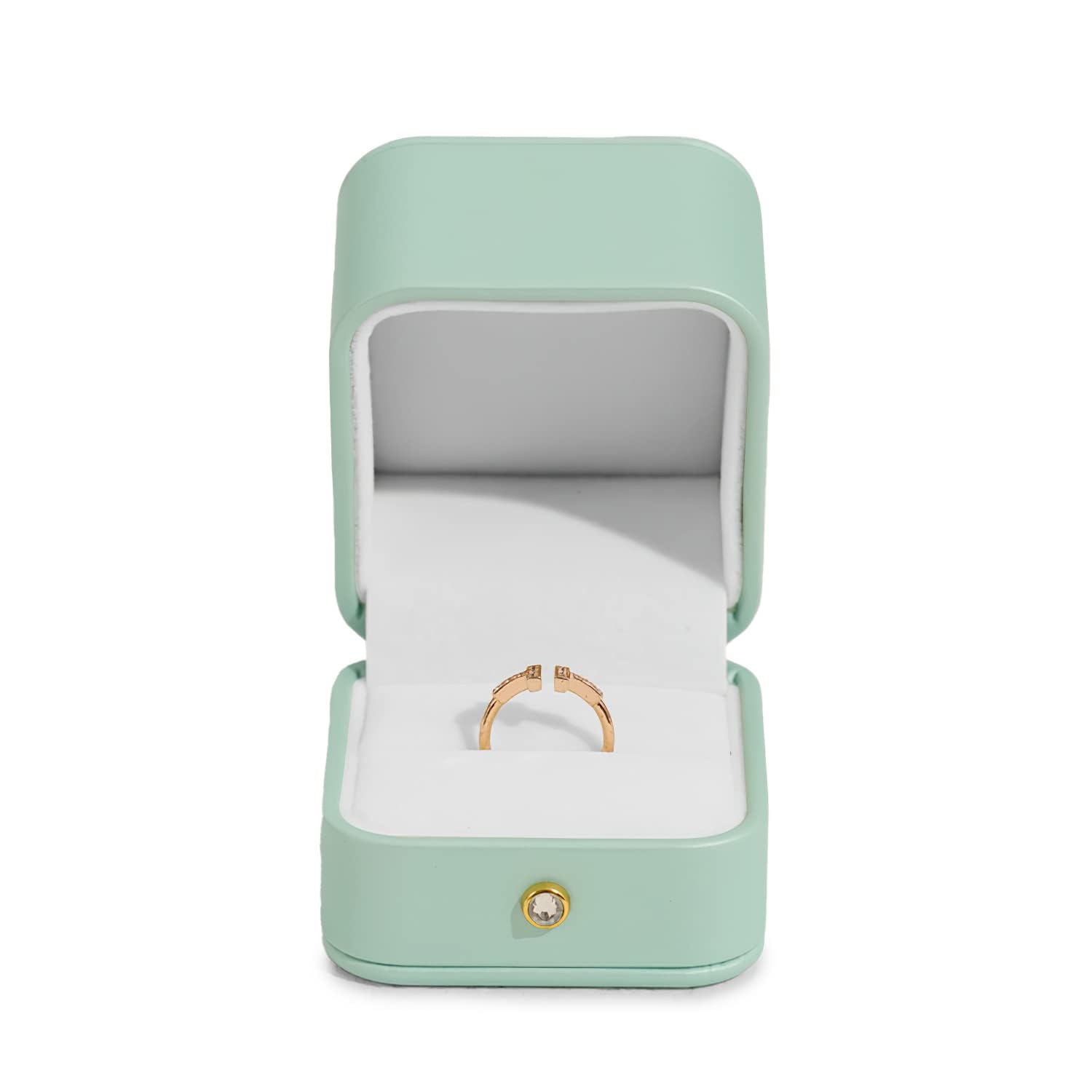 ITNXVKGES PU Leather Ring Storage Box Engagement Ring Box for Engagement Wedding, Proposal, Valentine's Day Christmas Day Anniversary