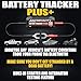 Antigravity Batteries Bluetooth Battery Tracker PLUS - GPS Tracker with Long Battery Life for Vehicles, Trailers, ATVs, Car Tracker, 6V, 12V, 24V Lithium Battery Monitor, Real-Time GPS Tracker - Black