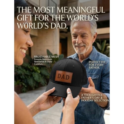 Image of Dad Gifts from Daughter Wife Son Friends for Men,Fathers Day Hat for Birthday Christmas,Unique