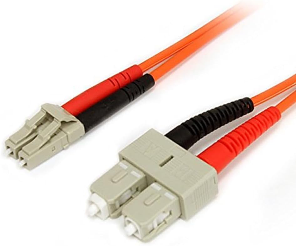 StarTech.com 1m Fiber Optic Cable - Multimode Duplex 62.5/125 - LSZH - LC/SC - OM1 - LC to SC Fiber Patch Cable (FIBLCSC1)