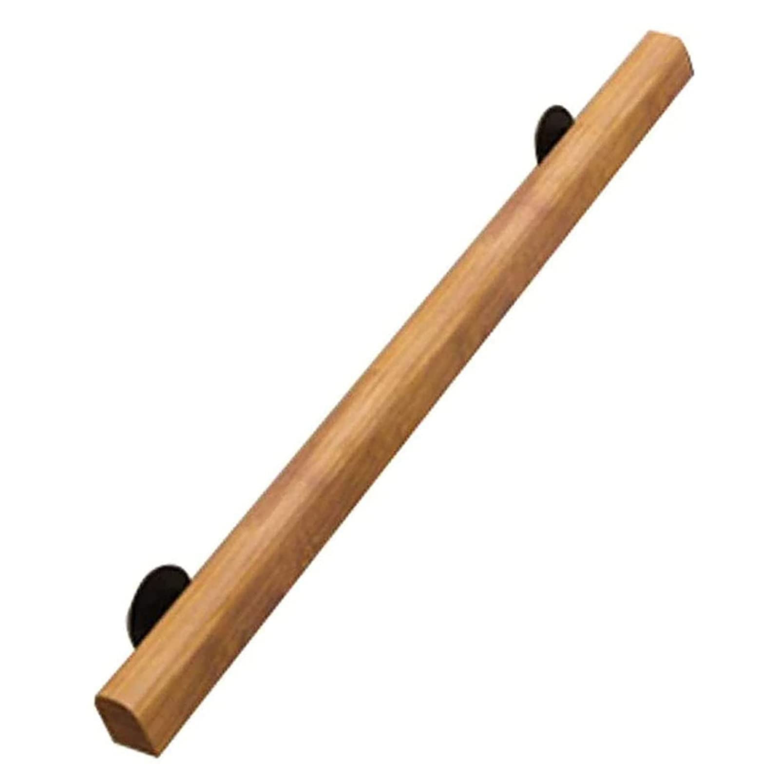 Main courante d'escalier en bois de pin avec kit de support complet pour mur intérieur