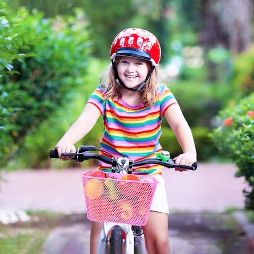 Panier de vélo rose avec fixation rapide Veemoon en fer rigide - 6