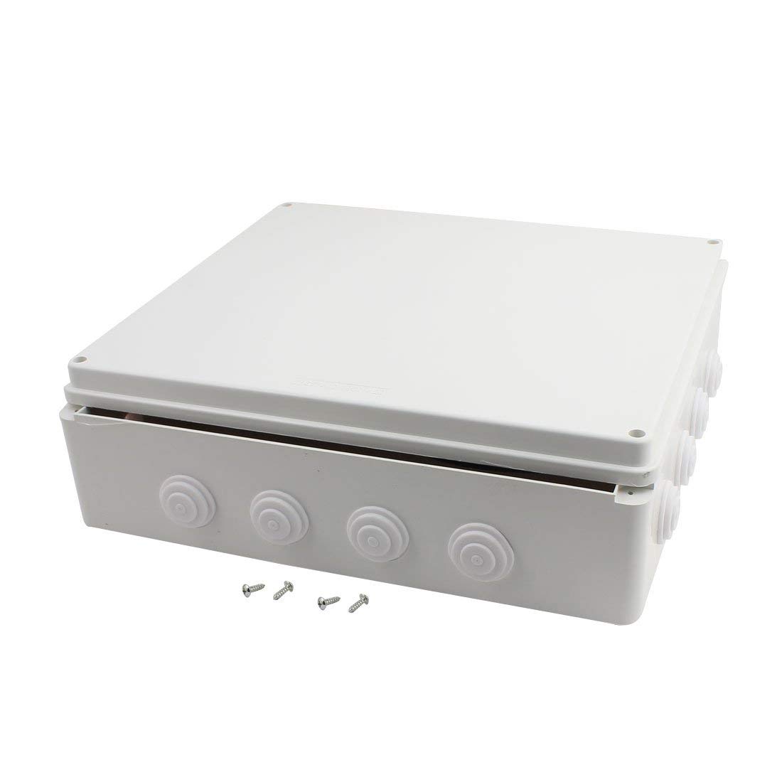 Grey Unknown 400 X 350 X 120 Mm Ip65 Dustproof Abs Junction Box With Screws