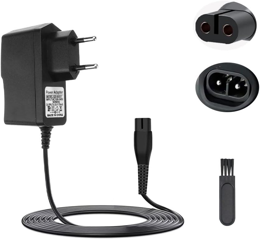 4.3 V A00390 Charging Cable for Phillips Oneblade QP2520 QP2570 QP2620 MG3730 MG3720 MG5720 MG5730 BT3208 BT3206 Beard Trimmer Power Supply Cable, Shaver Charger Compatible with Phillips Norelco