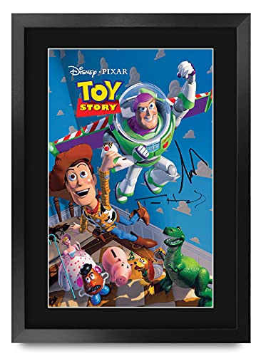 HWC Trading FR A3 Toy Story Cadeaux imprimés affiche photo autographe signée pour les fans de cinéma - A3 Encadré