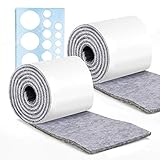 ✂✂LÄNGERE DICKE UND GRÖßE VERWENDET: jede Rolle Filzgleiter selbstklebend ist 100 cm lang. 2 Rollen Filz selbstklebend verpackt. Wenn Sie sich für unsere Produkte entscheiden, erhalten Sie einen reichhaltigeren und qualitativ besseren Filzgleiter-Selbstklebeanzug.