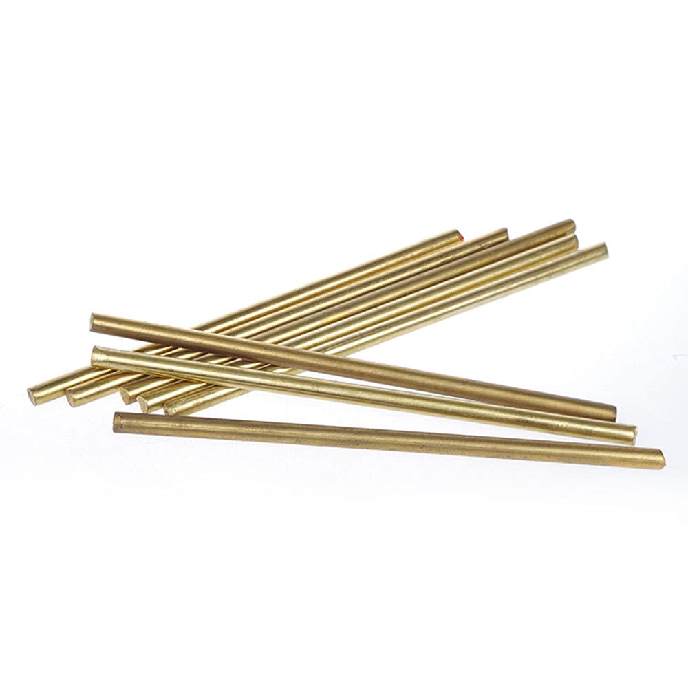 Solid Brass Rod Bar Sturdy DIY Smooth Surface Round 50cm Length Lathe Bar Stick For Ship Rc 08mm I480960971
