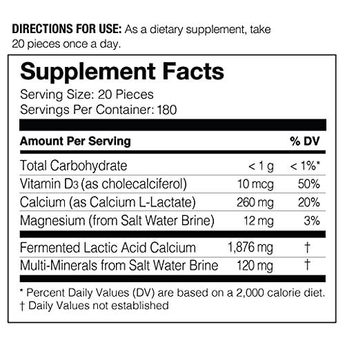 Umeken Mineral L-Cal Supplement, Large Bottle, 6 Month Supply, Enriched With Magnesium, Vitamin D3 And Minerals, Tablets, 360G, 3,600 Balls (Pack Of 1) #TOP5