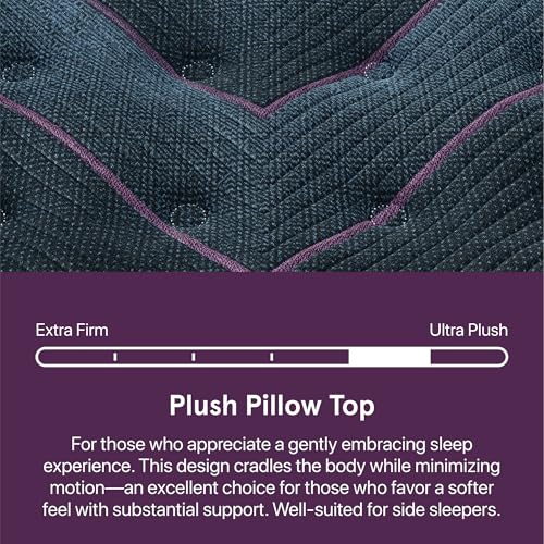 Image of Beautyrest World Class Level Three Plush Pillow Top 16 inch Mattress - Twin XL Size - Durable Support, Pressure Relief, Cooling, Motion Separation; CertiPUR-US, 100 Night Sleep Trial and 10 Year Warranty