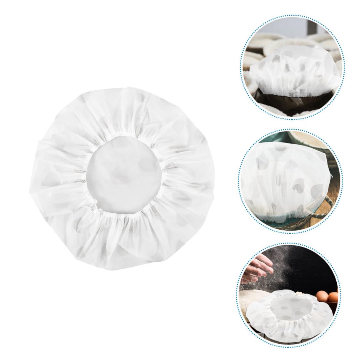 TOPBATHY 12 Pezzi Protettiva Per Il Pane Coperture Elastiche Per Ciotole Coperture Riutilizzabili Per Ciotole Per Ciotola Di Frutta Avanzata Per Vasetti