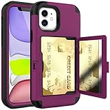 Ankoe Compatible with iPhone 12 Mini Wallet Case, Three Layer Shockproof Protection Heavy Duty Case...