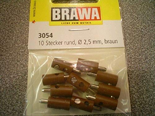 10 Stecker rund, braun Cover