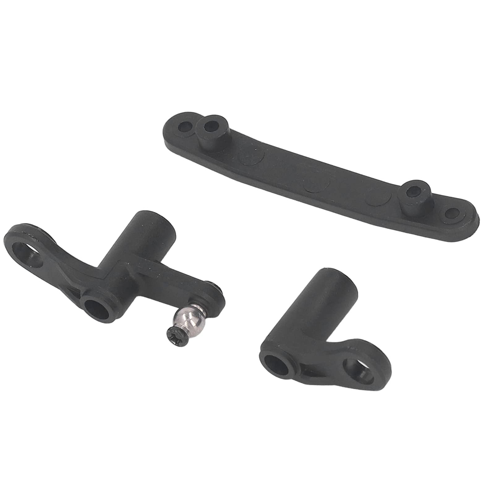 FLMLF Alloy CNC Servo Arm Steering Gear Arm 15T Kit Fit for 1/5 HPI ROVAN KM Baja 5B 5T 5SC (Titanium)