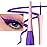 evpct 1Pcs Blue Violet Liquid Eyeliner Waterproof Blue Voilet Eye Liners for Women, Eyes Wing Stamps Shapes Colored Eyeliner delineador de ojos a prueba de agua contra el agua blanco para ojos