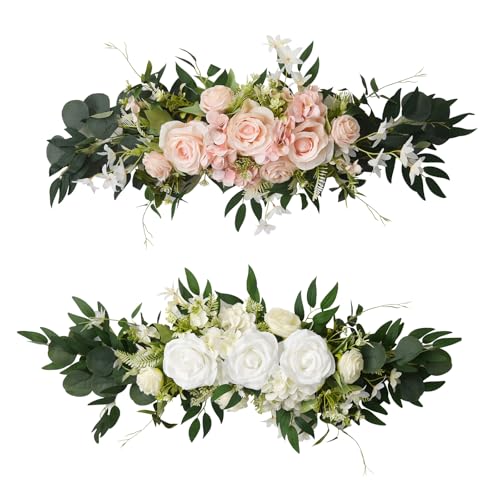 Simulation de fleur de rose pour chaise mariage sans flétrissement - 7