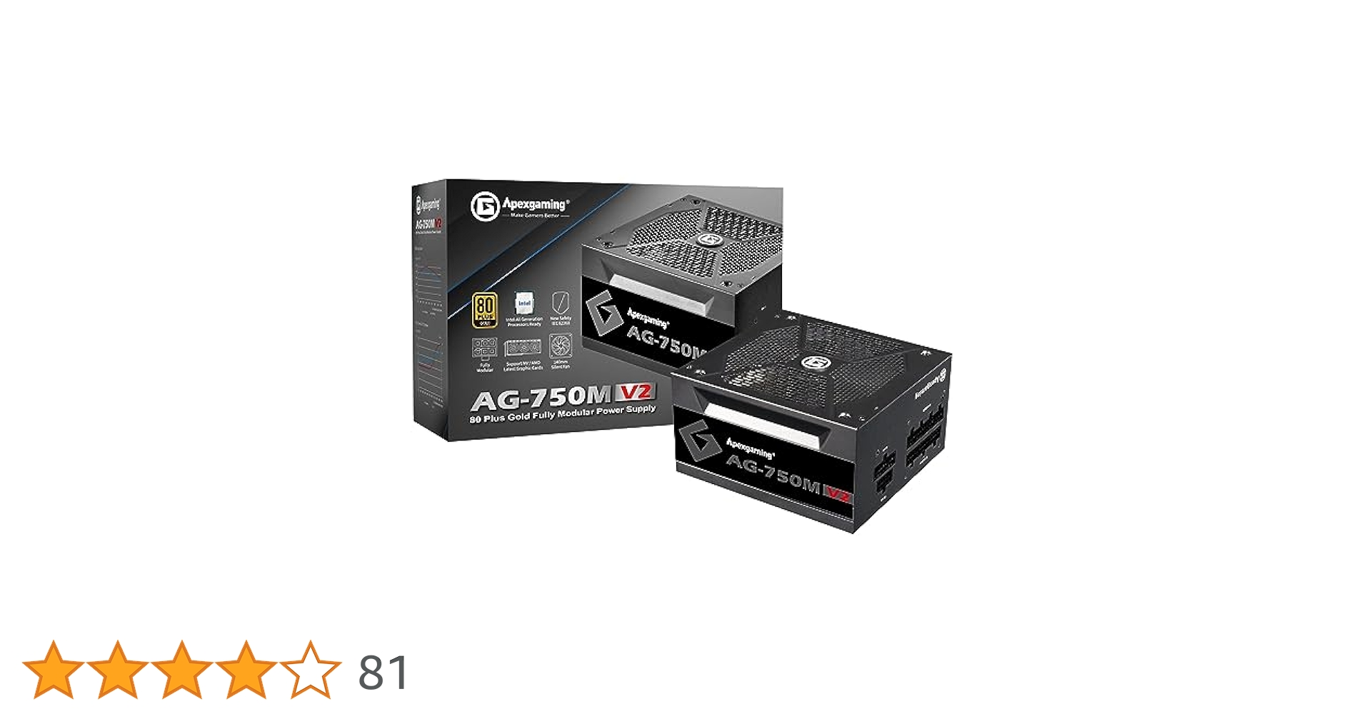 Apexgaming AG-750M V2 750W 電源 SOLYTECH ApexGaming AG-750M-V2-JP 価格比較 - 価格.com