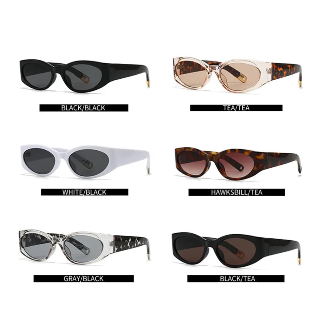 Gafas de sol vintage para mujer y hombre, marco grueso, Uv400 de lujo
