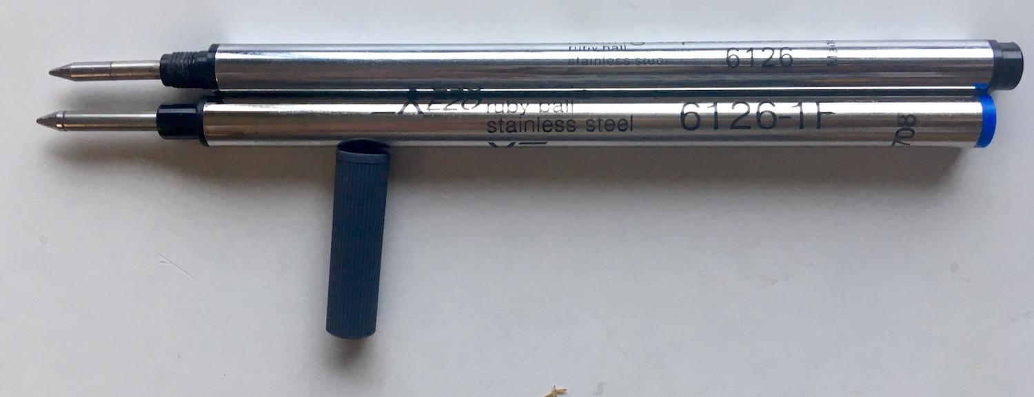 Xezo Pens Speedmaster Fine Rollerball Refills, Pack of 2