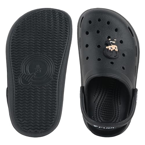 Image of FUEL Hooper Lightweight & Comfortable Pull-On Casual Clogs with Cushioned Footbed for Kids