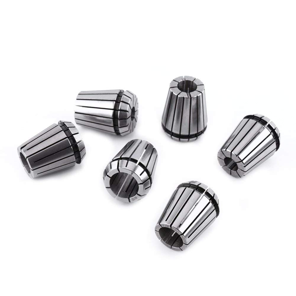 6pcs ER32 Set di pinze ad alta precisione per macchina per incisioni e tornio CNC 2-20mm