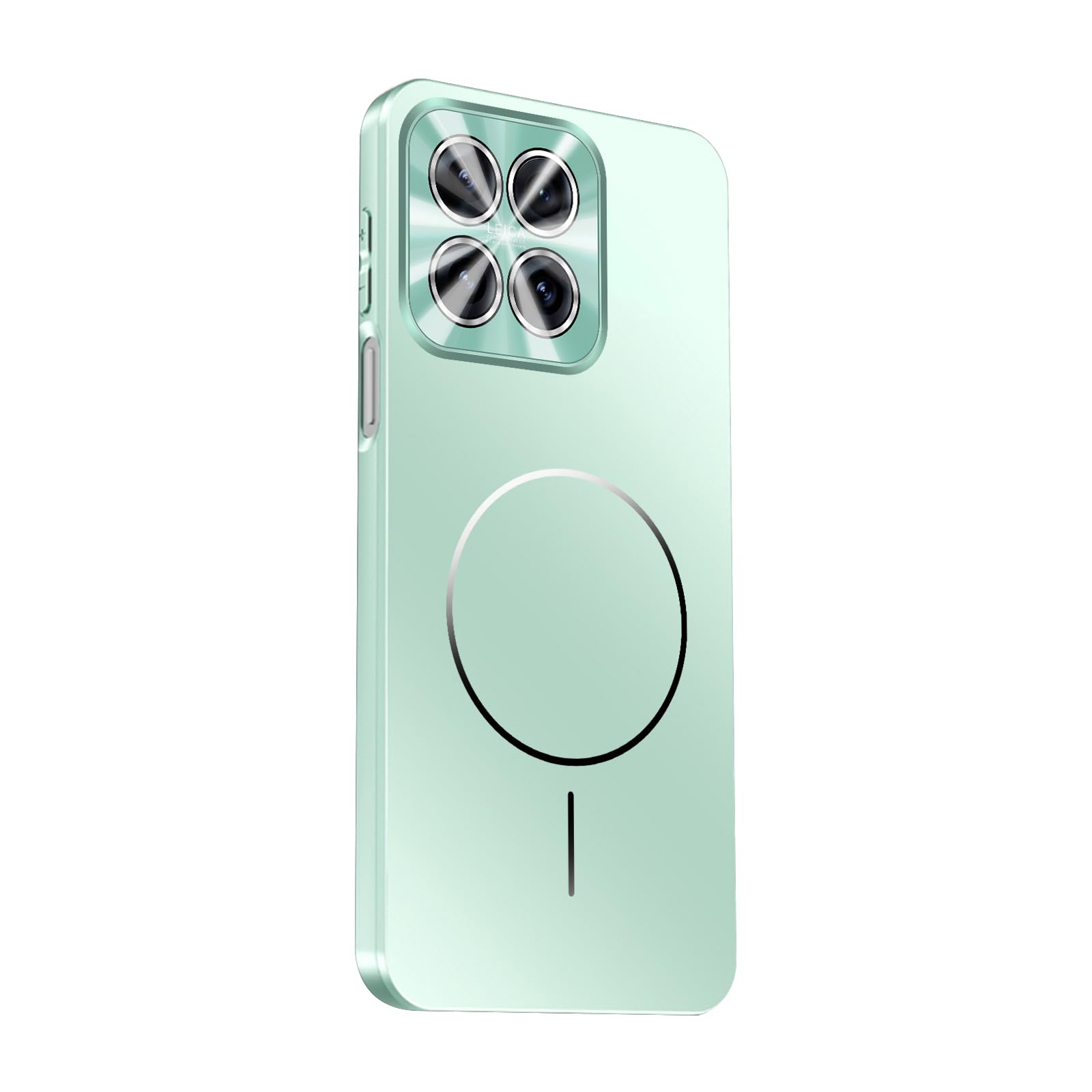 FDUJINH Magnetic Case for Xiaomi 17Max, Slim Anti-Scratch Full Camera Protection Cover with Lens Film PC Hard Shell,Green,17Max