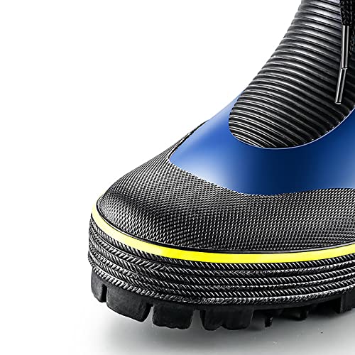 CLSQLXYJZC Rubber Boots for Men, Waterproof Anti Slip Mid Calf Insulated Durable Rubber Rain Boots with Steel Shank, for Farming Gardening Hunting Work Fishing Boots2