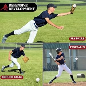 Heater PowerAlley 60 MPH White Lite Baseballs for Training, Drills and Pitching Machines, Lightweight, Safe for Indoor/Outdoor Use, Pack of 6 Heater PowerAlley 60 MPH White Lite Baseballs for Training Drills and Pitching Machines Lightweight Safe for IndoorOutdoor Use Pack of 6