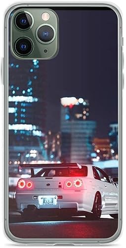 Funda compatible con iPhone 13 Pro Max Classic NIS of San GTR Skyline suave y flexible TPU a prueba de golpes, funda transparente para teléfono