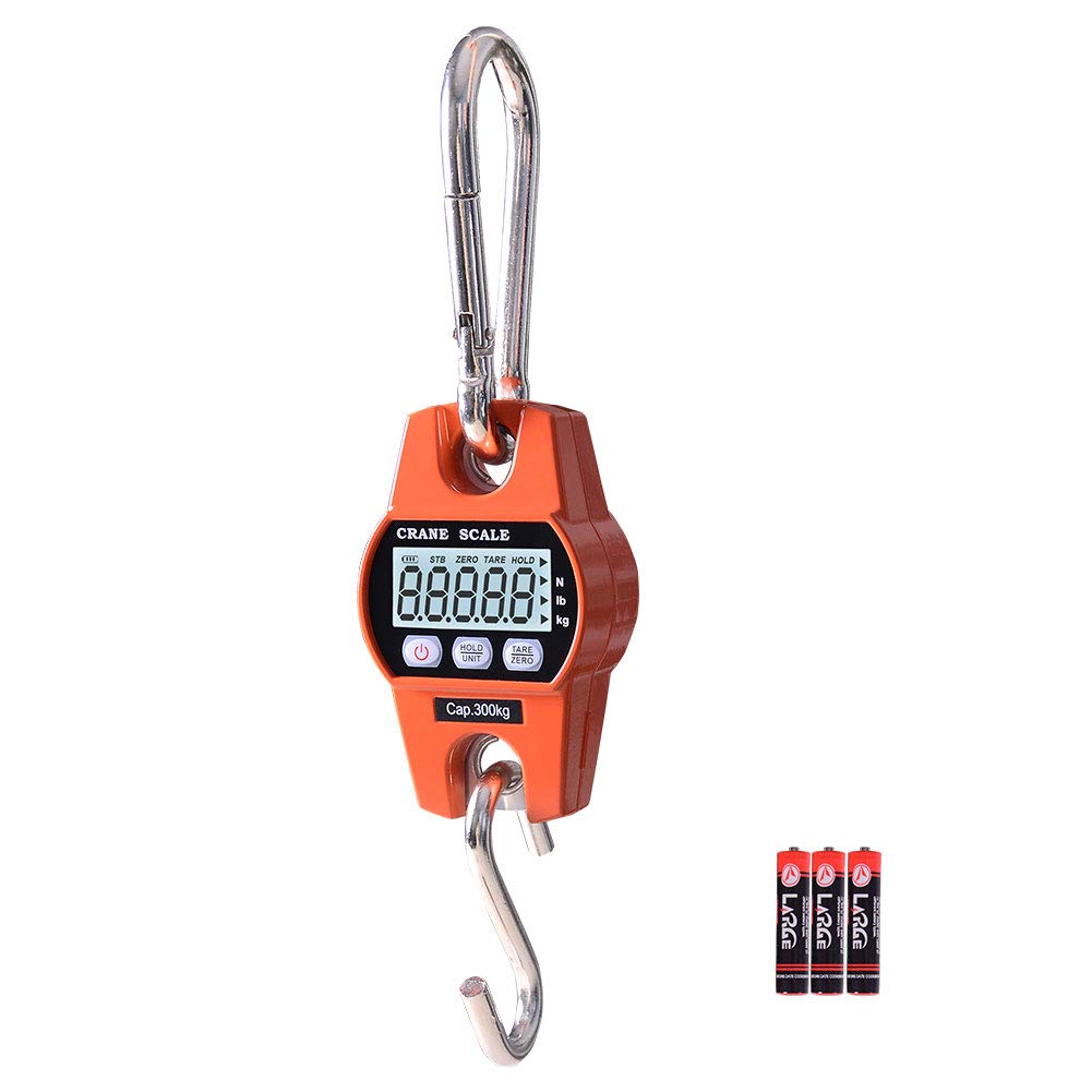 Buy Fuzion Hanging Scale 600lb, High Accuracy, Stainless Steel Heavy