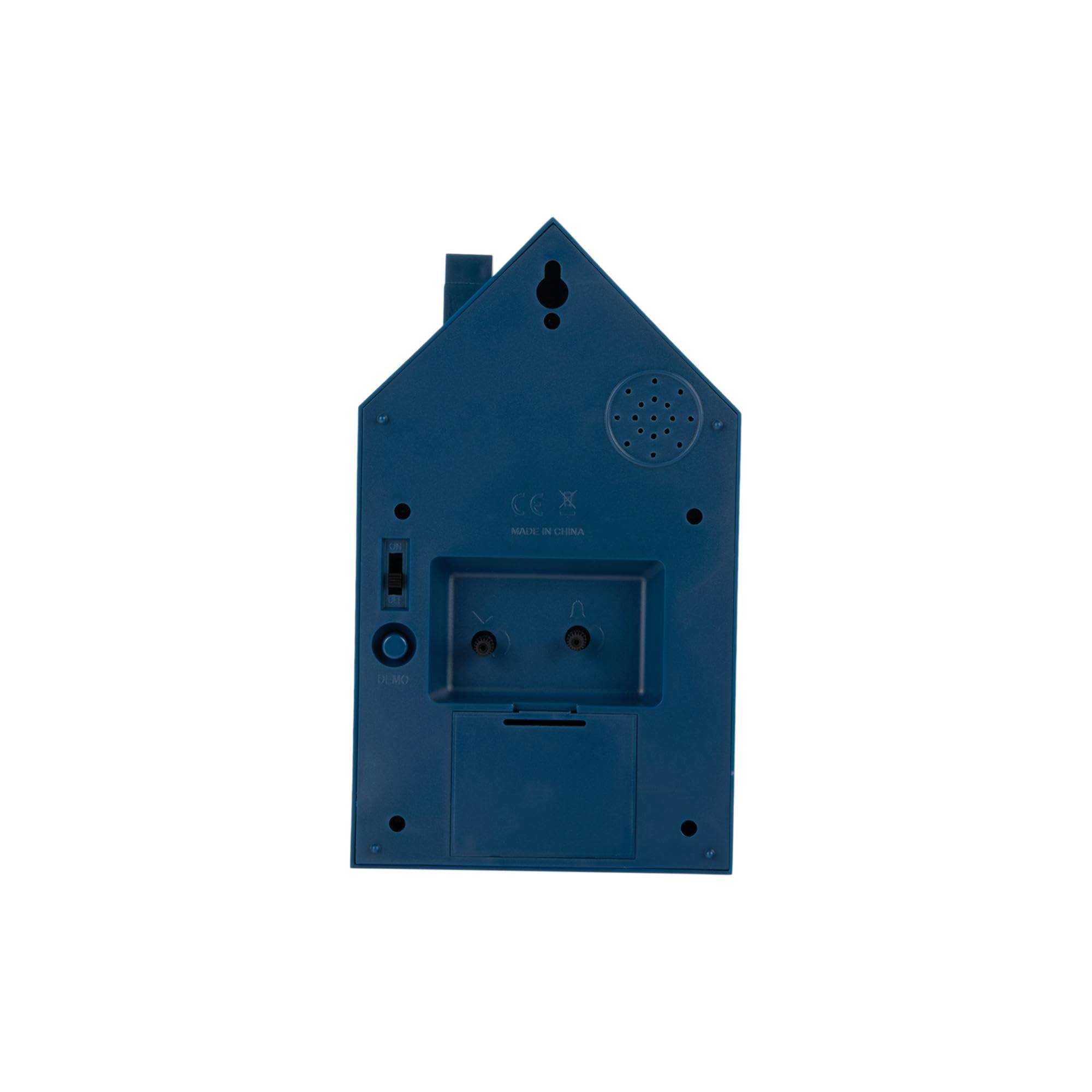 Karlsson Reloj de pared moderno de cuco 'ORO' - Azul (KA6077DB)