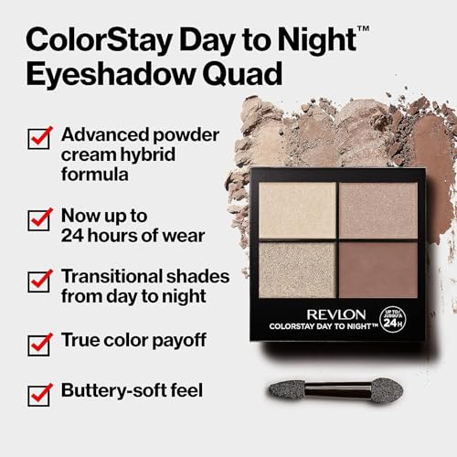 Image of REVLON ColorStay Day to Night Eye Shadow Palette - Long-Lasting, Blendable Shades for All-Day Wear (Moonlit)
