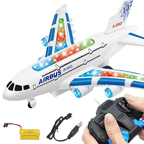 Preisvergleich Produktbild elegantstunning RC Flugzeug mit Musikleuchten Großes Elektro Fernbedienung Spielzeug