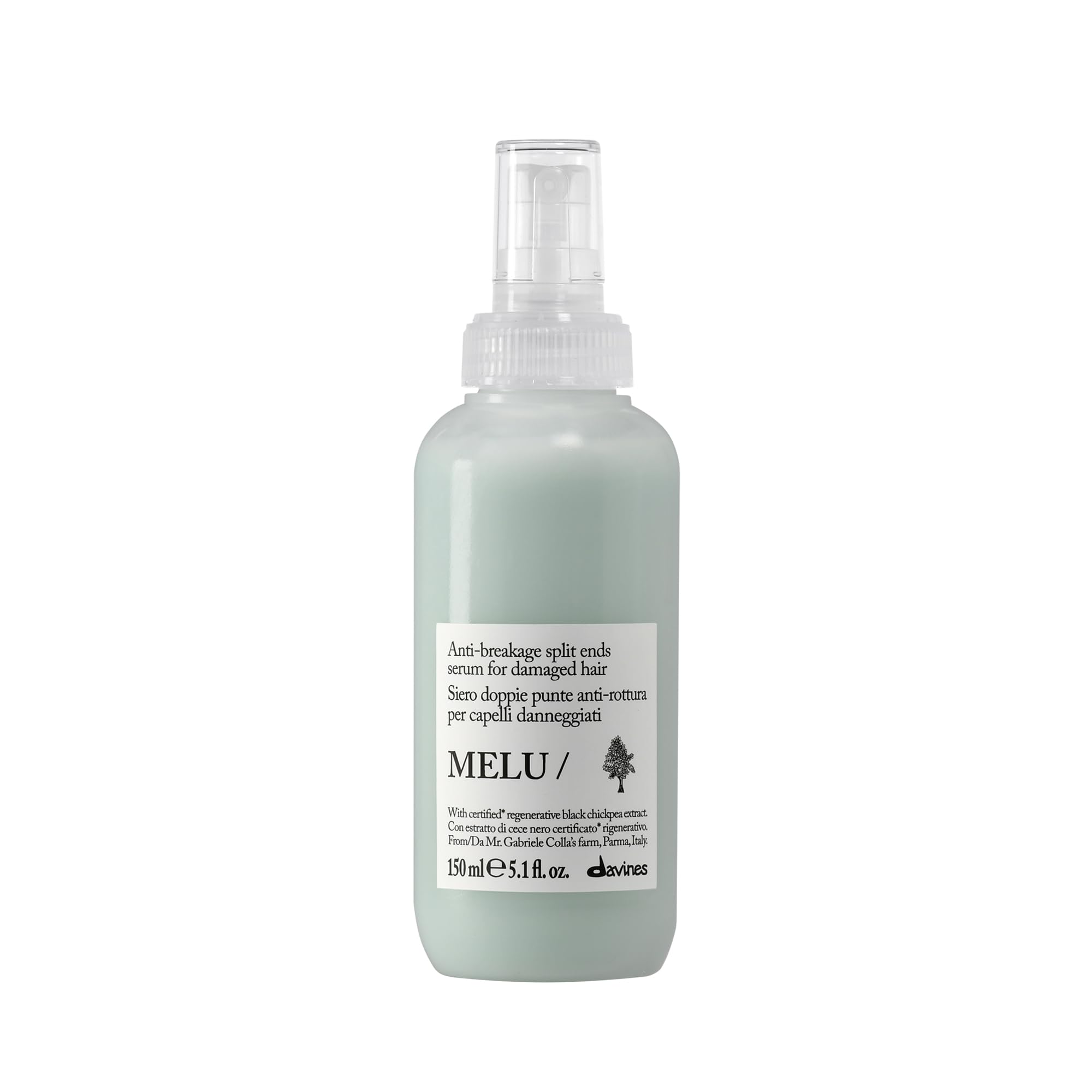 Davines MELU Serum - Siero anti-rottura per capelli lunghi, danneggiati e con doppie punte visibili - 150 ml | Danneggiati, Con doppie punte visibili