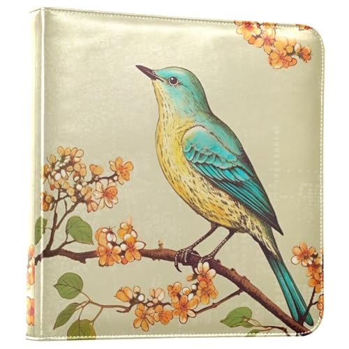 Álbum de fotos vintage autoadhesivo para scrapbooking, 3 anillos, 20 páginas en blanco, para fotos 3x5, 4x6, 5x7 y 6x8 pulgadas, estilo DIY, material cuero miniatura 1