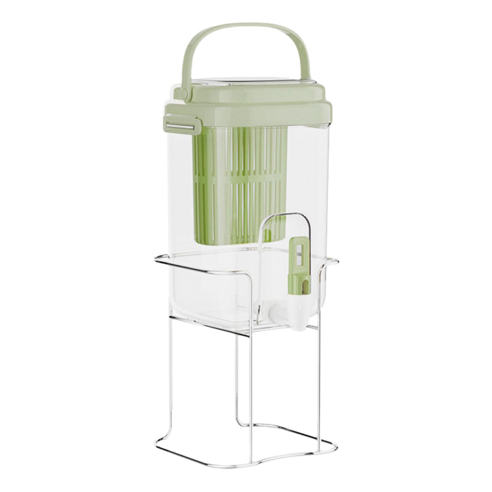 Jazuaiao Capacity Cold Drink Dispenser Leak Proof with Tap Beverage Container Fridge Pitcher for Iced Beverage Cold Drink Dispenser with Tap