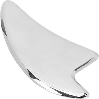 Gua Sha Aço Inoxidável Ferramentas Faciais para Rosto Metal Gua Sha Apertar Pele Coração Massagem Guasha Ferramenta de Beleza para Olhos Corporais Massageador de Pescoço com Bolsa de Viagem (Estilo Coração)