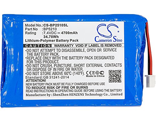DRAWBELL Replacement Battery for BK P'recision 2510 Oscilloscopes,2512 Oscilloscopes,2510,2512,2516,2511,2515,Part NO:BP5210 (4700mAh/7.4V)
