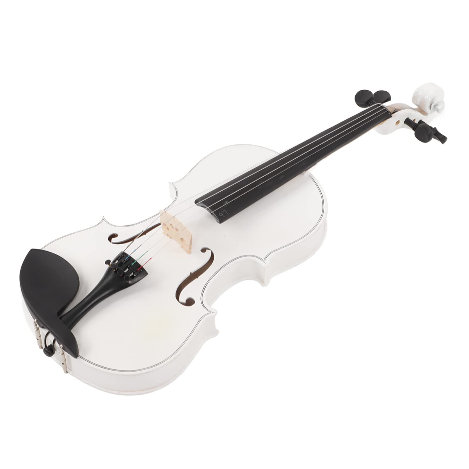 Generic Kit per Violino in Legno per Principianti con Colofonia per per Studenti Adulti in Misura 4/4 Bianca