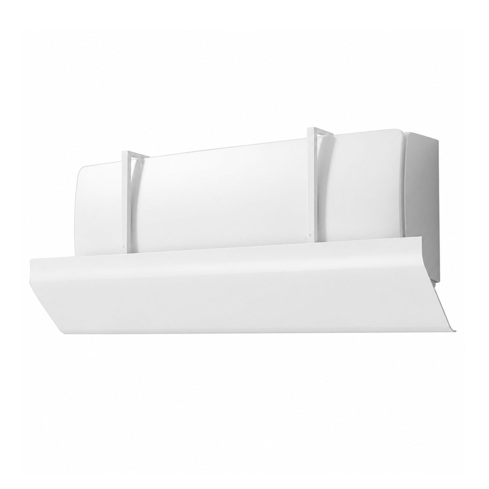 WAMJ AQDY Air Conditioner Deflector for Wall Mounted AC and Mini Split Units, Adjustable AC Vent Deflector, Hook-On PVC Airflow Redirector to Prevent Direct Blowing, White(100cm/39in)