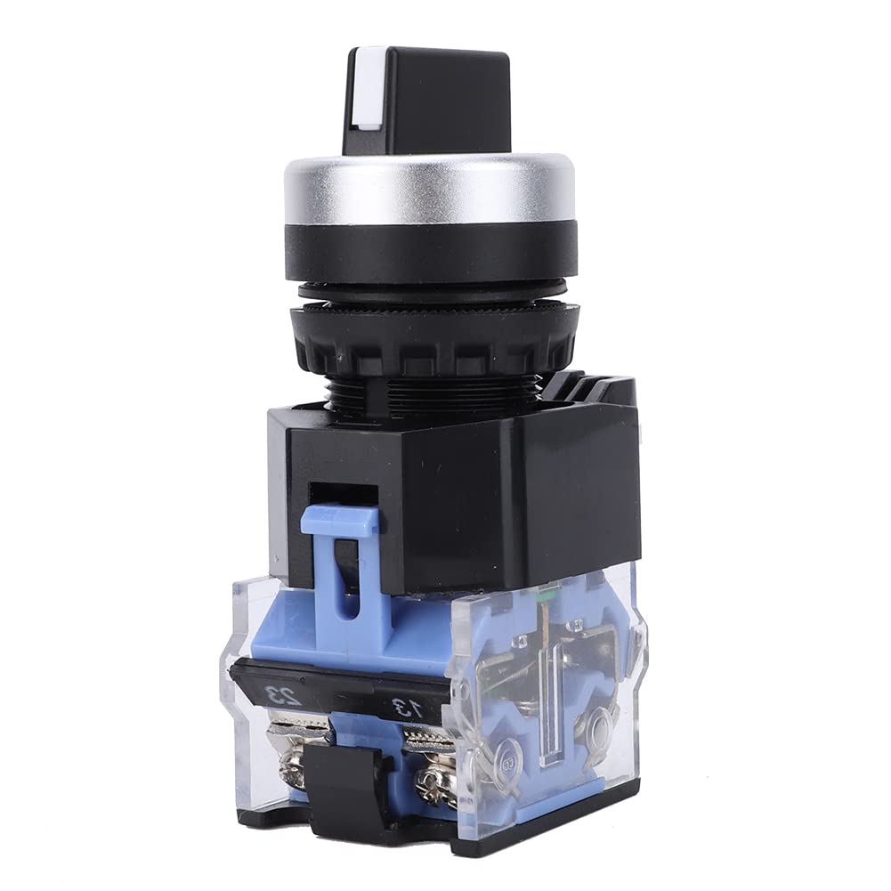 10 Piezas Selector Interruptores, AC 660V 10A Interruptor Selector Rotativo Autoblocante BEM38-20X / 31 22 mm 3 Posiciones