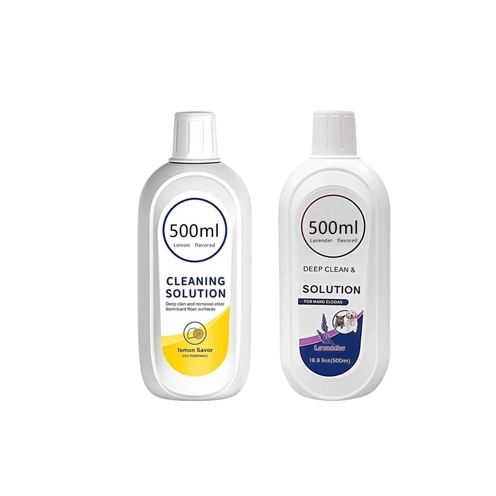 500ml Plant-based Floor Cleaner Solution With Lemon/lavender Flavor, Compatible For Tineco Floor ONE S3/S5/Pro2/COMBO/S7Pro Series Vacuum Cleaner Cleaning Solution, Kitchen Carpet Cleaning Solution(Le