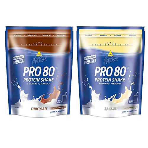 Inko Active Proteinshake Pro 80 sacchetti pacco mix da 2 pezzi (2 X