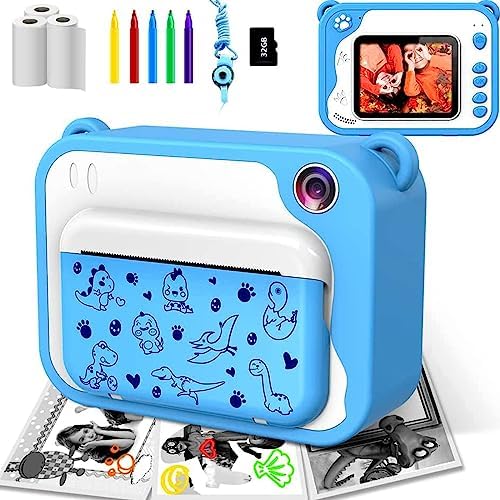 Uleway Mini kamera dla dzieci, kamera cyfrowa dla dzieci, wodoszczelna, podwodna kamera na kask, do jazdy na rowerze, na zewnątrz, zabawka i prezent dla chłopców i dziewczynek, prezent