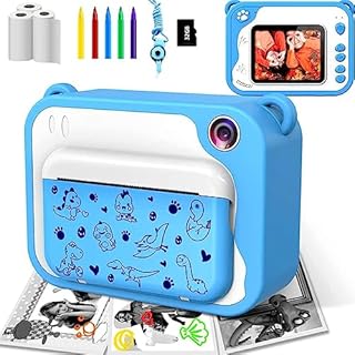 Uleway Mini kamera dla dzieci, kamera cyfrowa dla dzieci, wodoszczelna, podwodna kamera na kask, do jazdy na rowerze, na zewnątrz, zabawka i prezent dla chłopców i dziewczynek, prezent