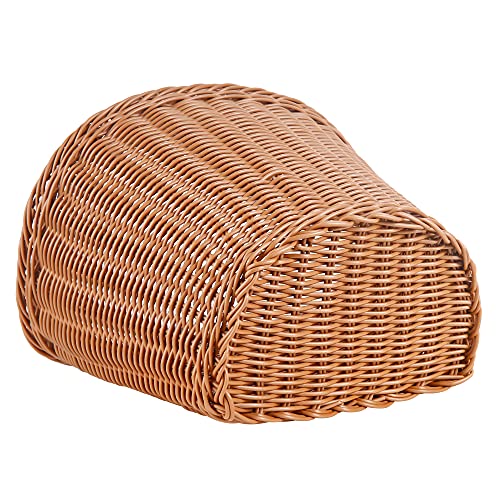 Bicycle Basket Adult Cute Good Looking Baskets for Bike to Place Belongings Bicycle Basket Accessories with Leather Belt Easy to Attach Bicycle Front Handlebar Bicycle Basket Brown