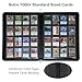Rayvol Premium 1000+ Pockets Card Binder, 16-Pocket Ringless Trading Card Album Folder - Side Loading UltraSonic-161024 Tech Zip Binder for TCG -Black