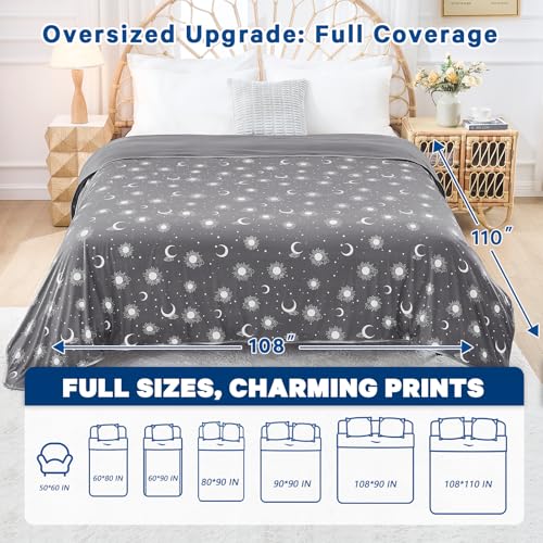 Image of inhand Cooling Blanket King Size (108 inchx110 inch),Soft Cooling Blankets for Hot Sleepers & Whole Family, Breathable Oversize Bed Blanket for Night Sweats, All Season Cool Bedding Room Decor,Ink Grey