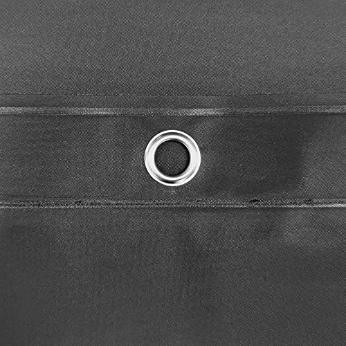 Image of Barossa Design Gray Shower Curtain Liner - Premium PEVA Shower Liner for Bathroom, BPA & PVC Free, No Chemical Smell, Lightweight Standard Size Bath Curtain with 3 Magnets, Metal Grommets - Dark Gray